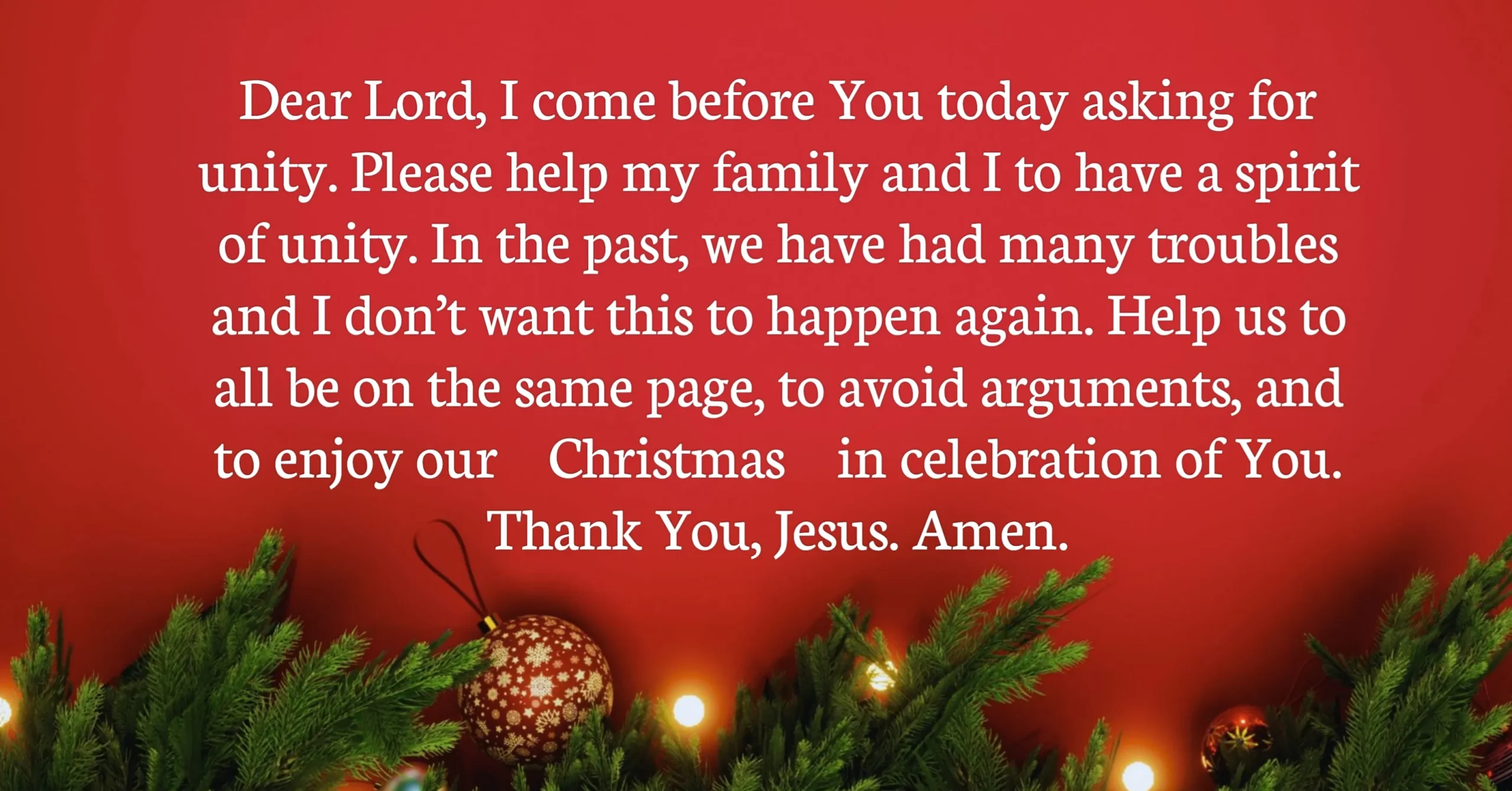 Christmas Blessings & Prayers for Home and Family