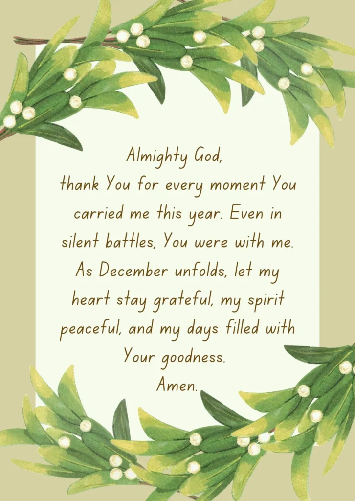 December Prayer Points