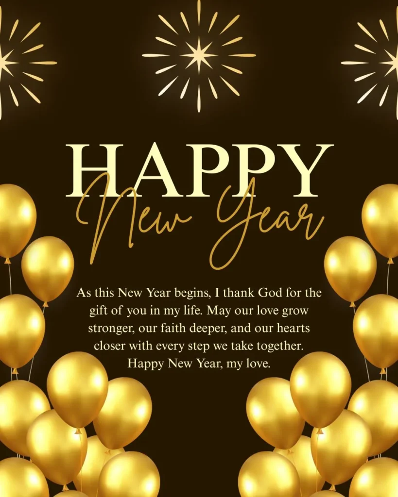 Happy New Year Wishes for Girlfriend