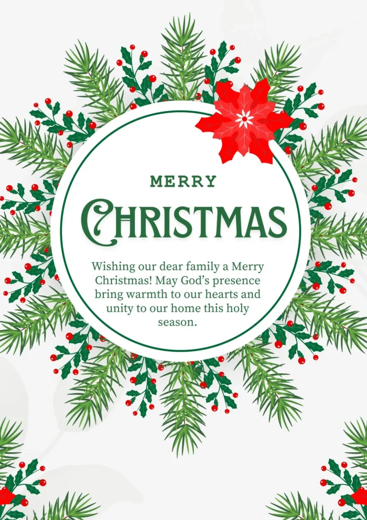 Merry Christmas Wishes for Family 
