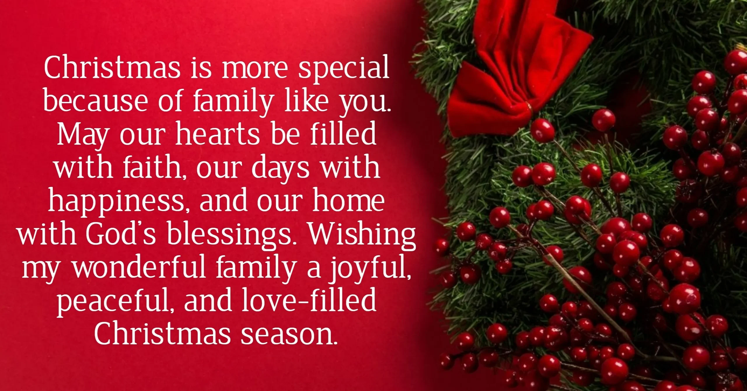 Merry Christmas Wishes for Family