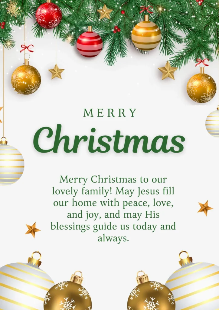 Merry Christmas Wishes for Family 