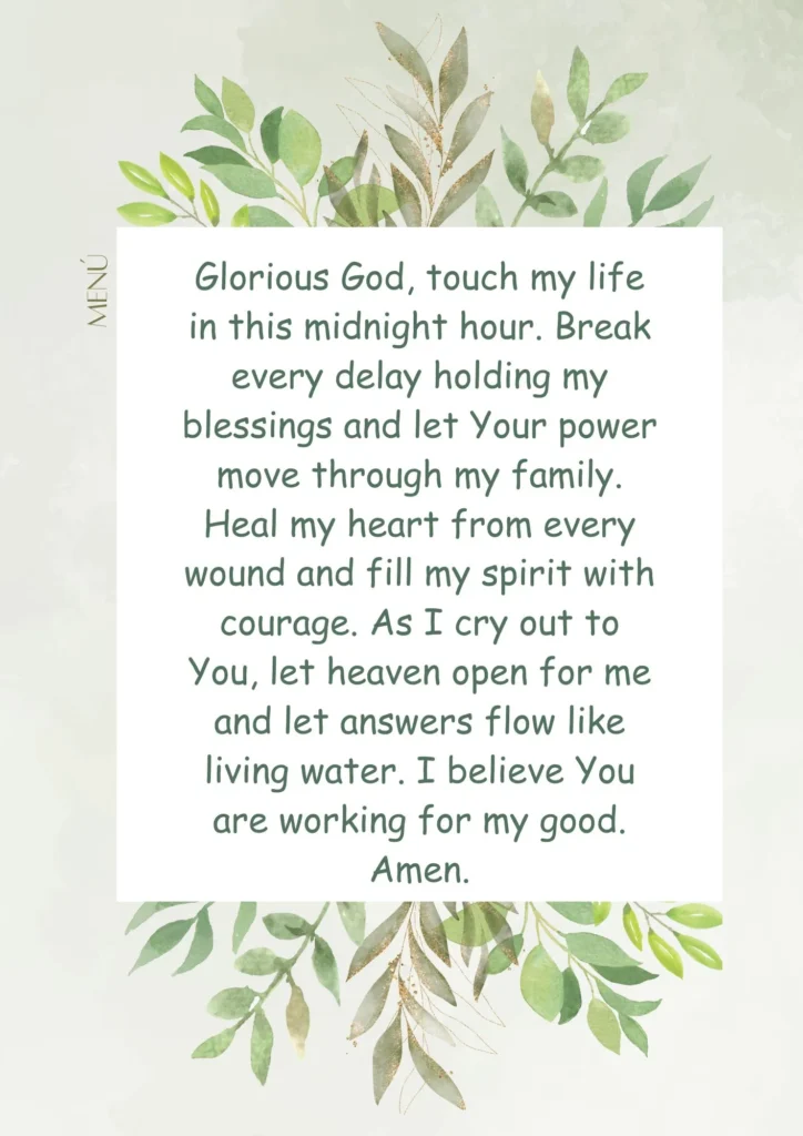 Midnight Prayer Points