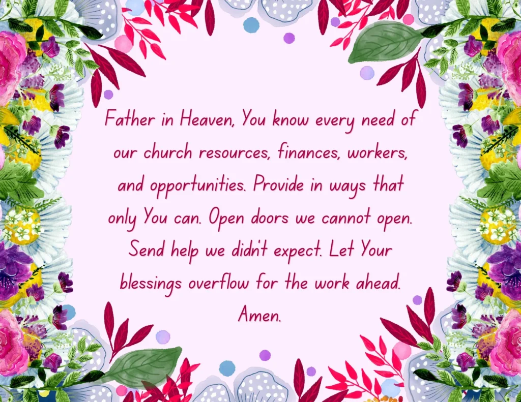 Prayer Points for Church Growth