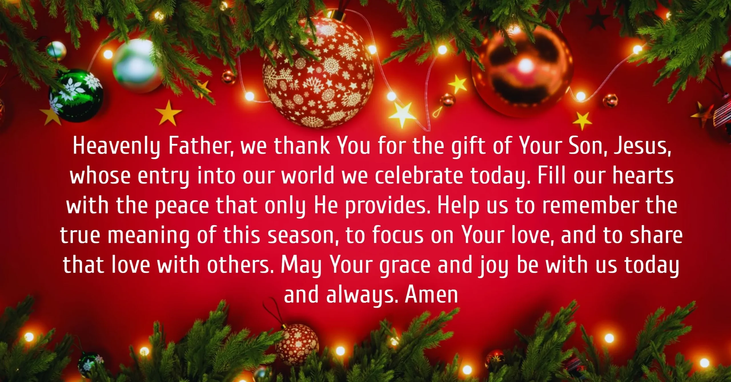 Prayer for Christmas Day – A Heartfelt Prayer for Peace, Joy & Family ...