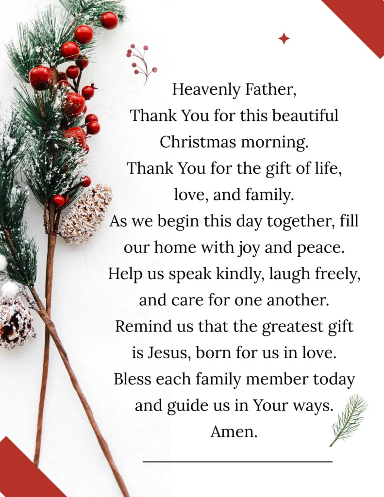 Prayer for Christmas Day