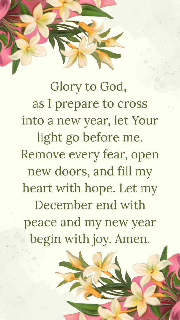 Prayer points for december