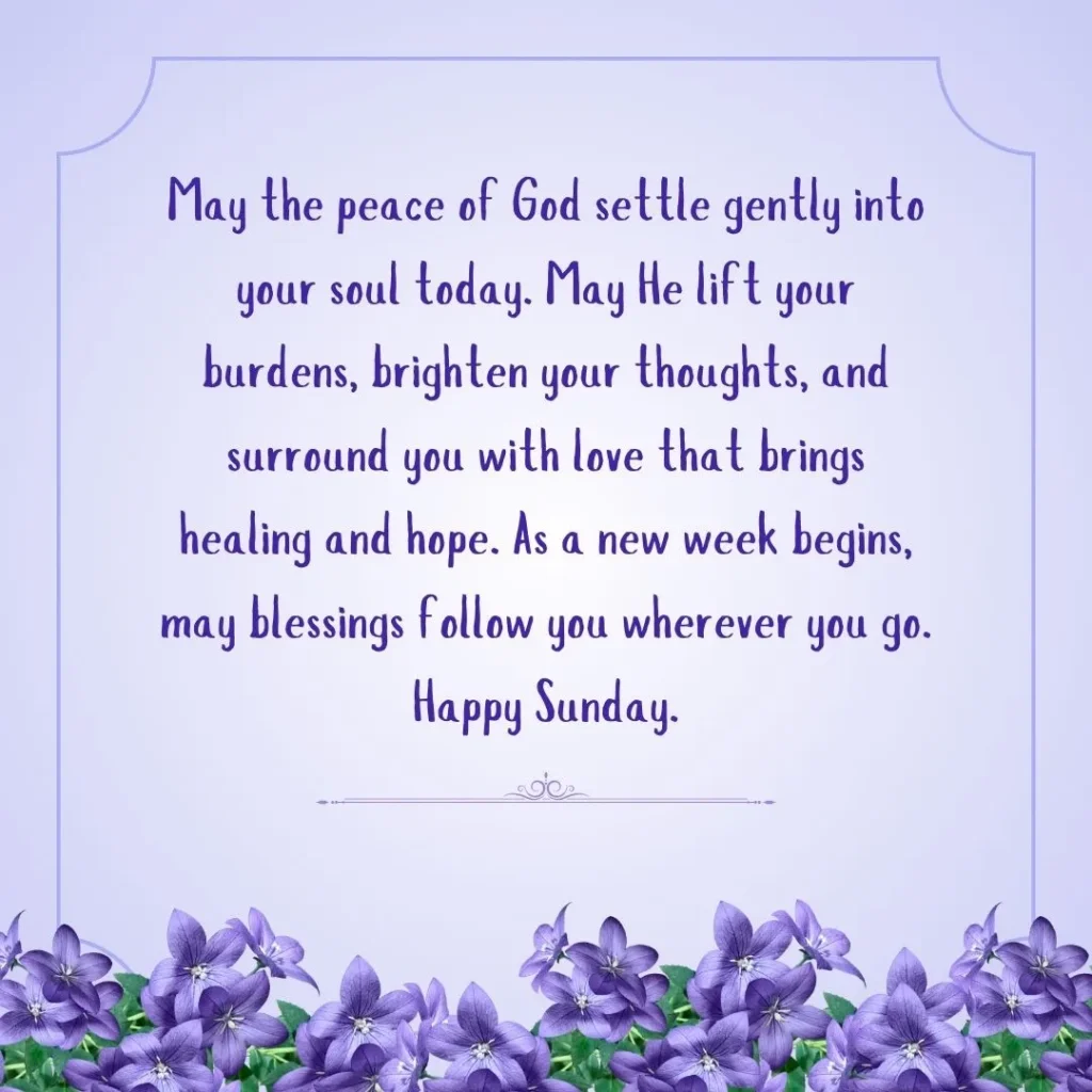 Sunday Blessings And Prayer for Friends