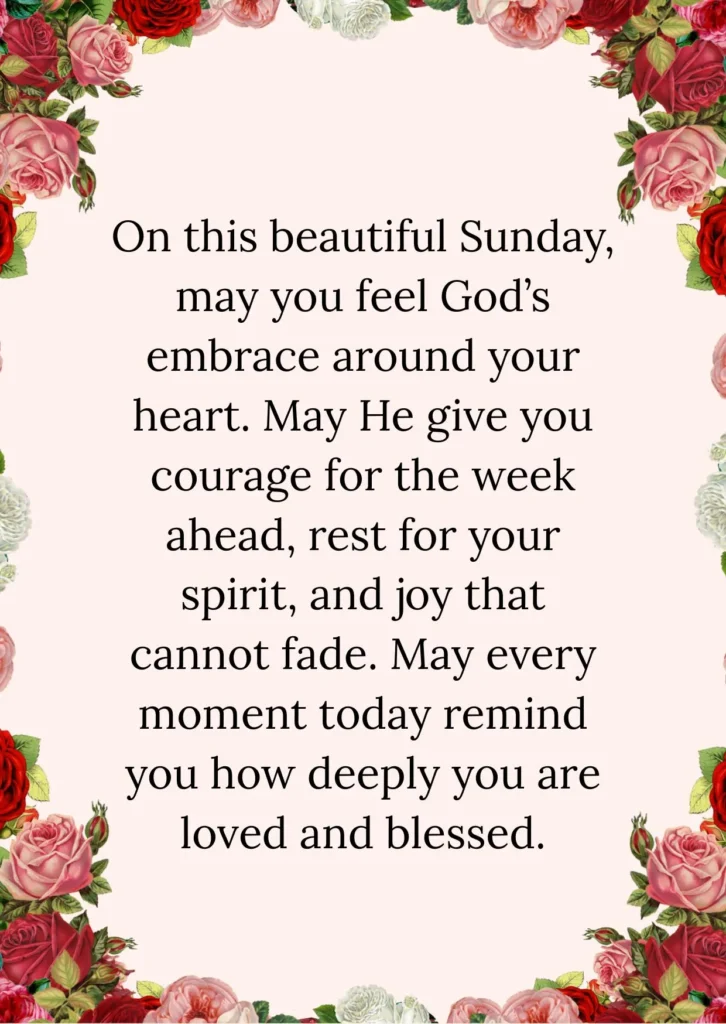 Sunday Blessings And Prayer for Friends