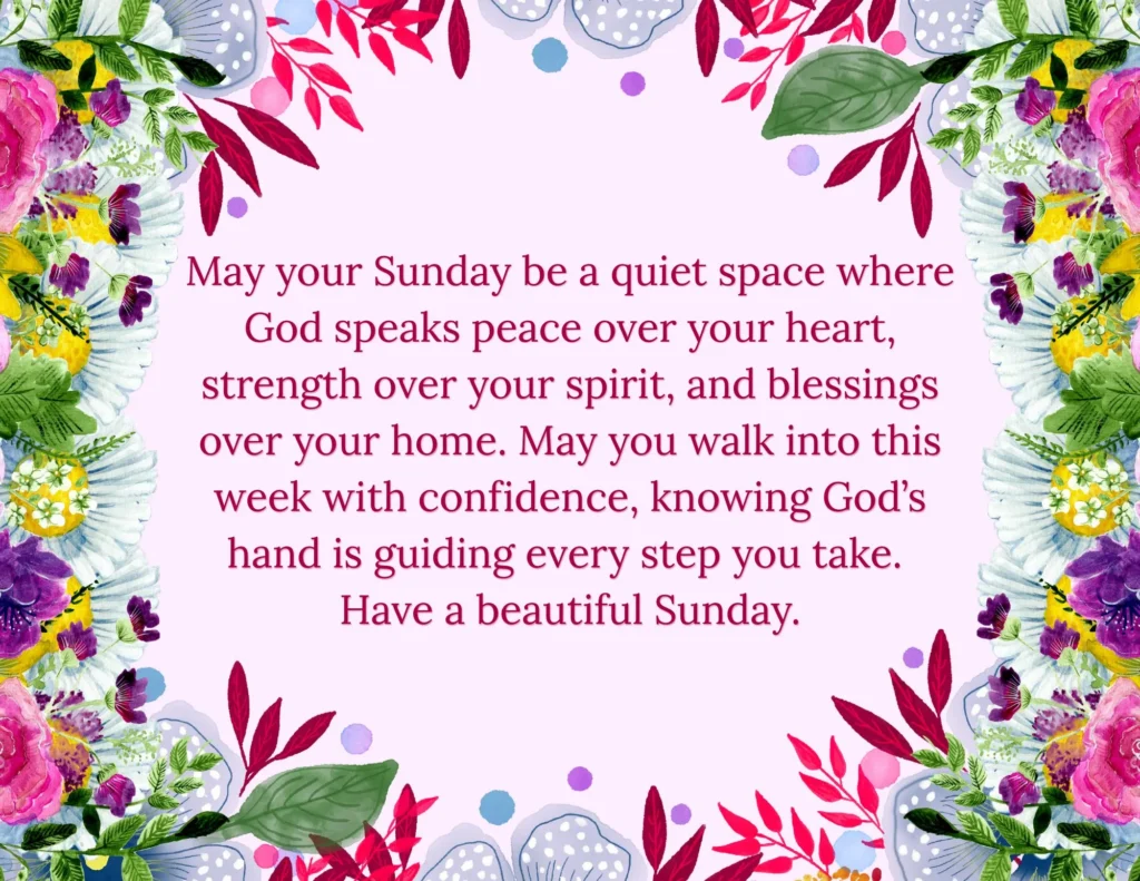 Sunday Blessings & Prayers