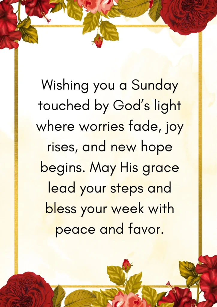 Sunday Blessings And Prayer for Friends