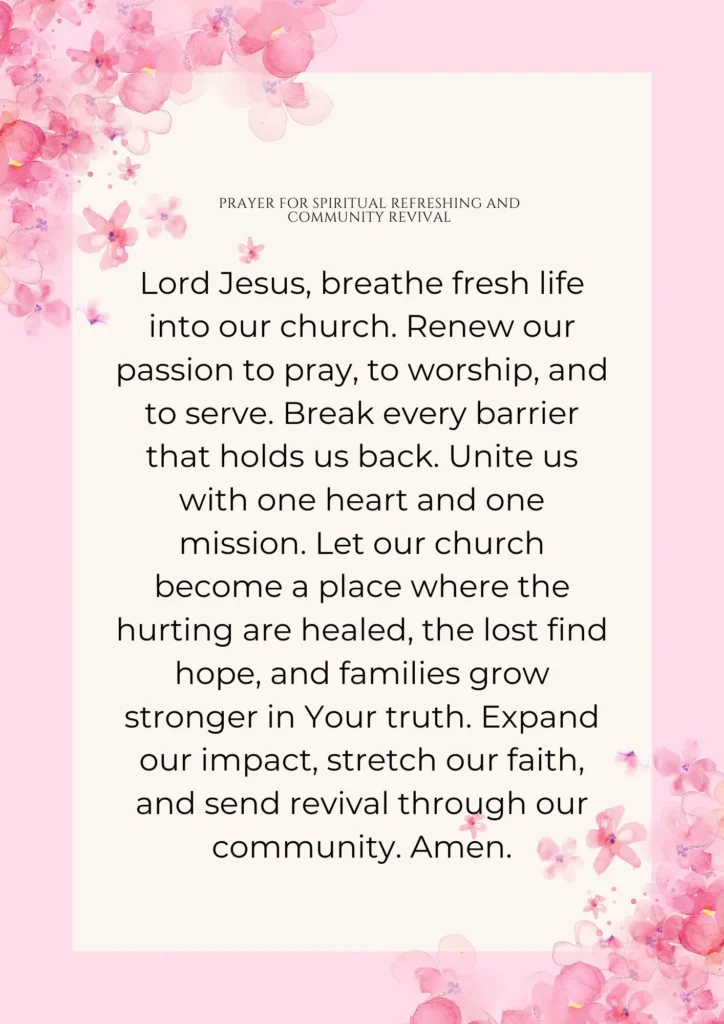 Prayer Points for Church Growth