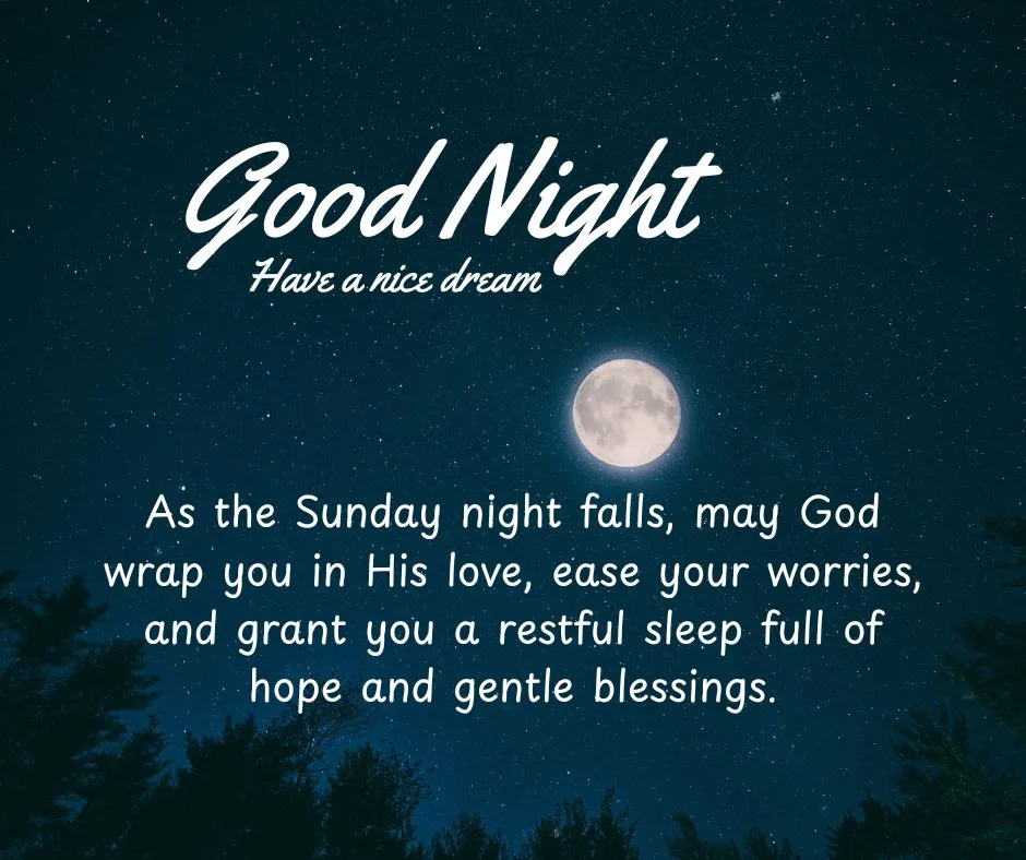 sunday good night wishes