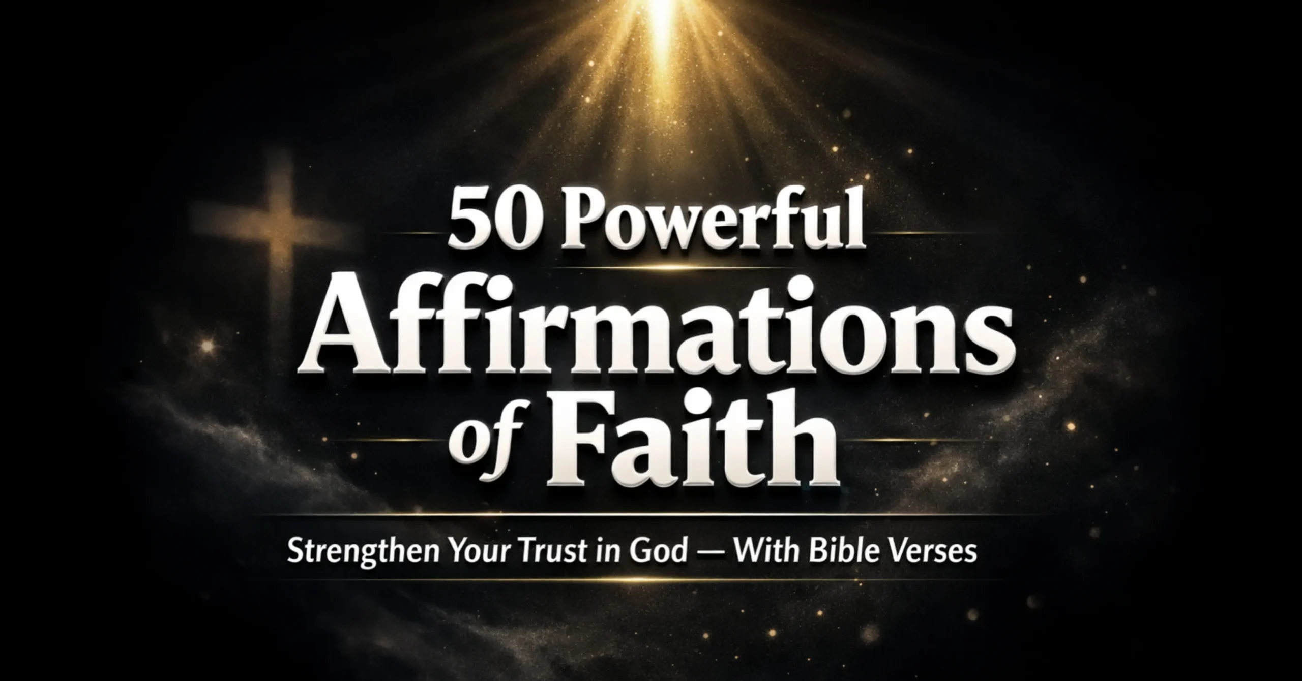50 Powerful Affirmations of Faith to Strengthen Your Trust in God (With Bible Verses)