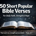 50 Short Popular Bible Verses for Daily Faith, Strength & Hope