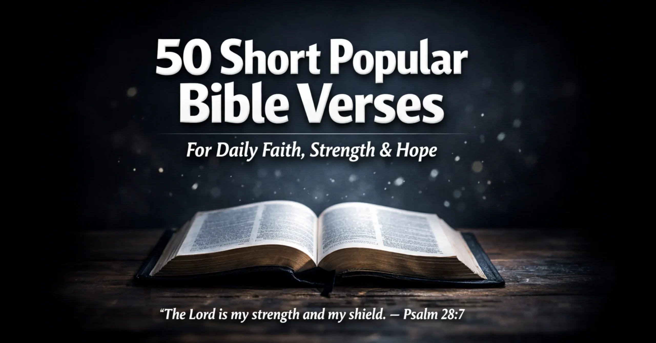 50 Short Popular Bible Verses for Daily Faith, Strength & Hope