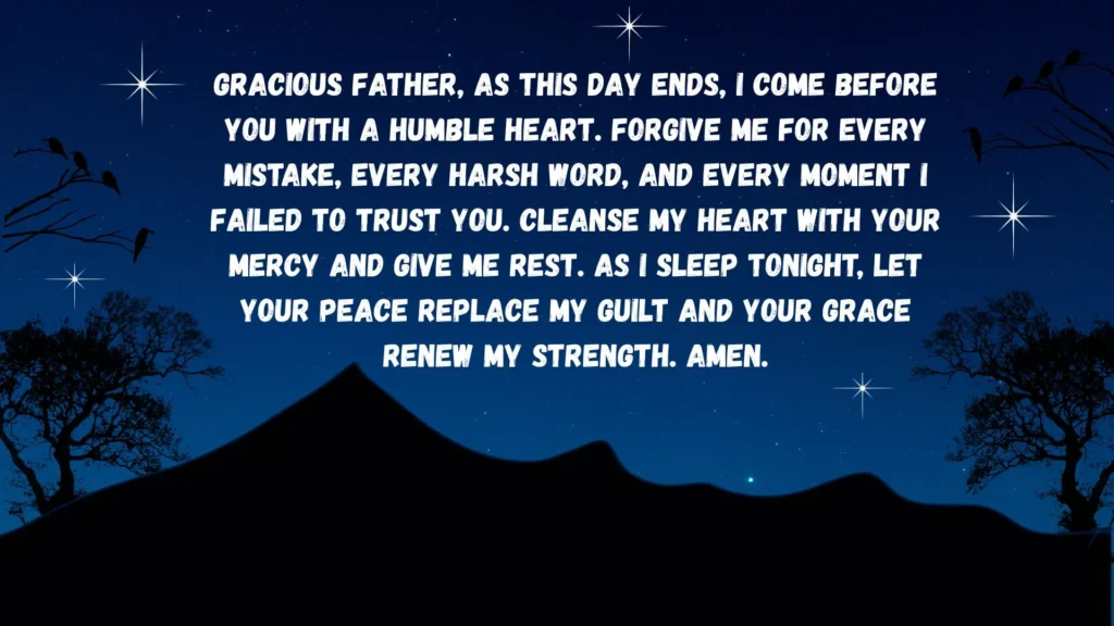 Christian Night Time Prayers
