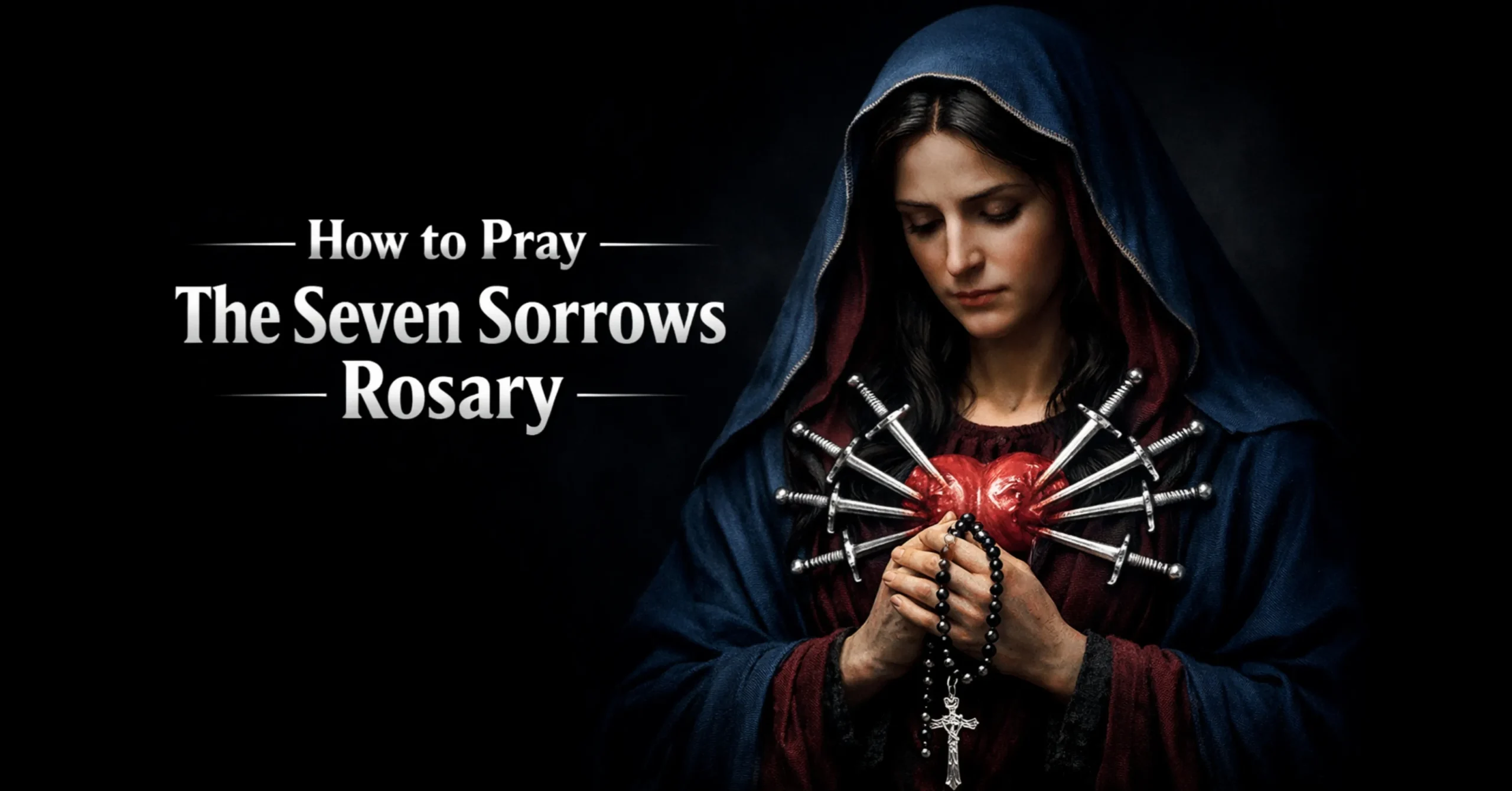 How to pray the Seven Sorrows Rosary with Mary’s sorrowful heart and Catholic devotion