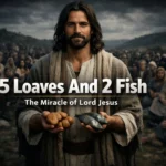Miracle of 5 Loaves and 2 Fish by Lord Jesus feeding five thousand people