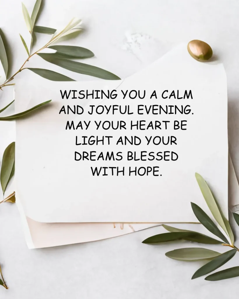 Blessed good evening blessings image sharing calm joyful evening wishes and hope