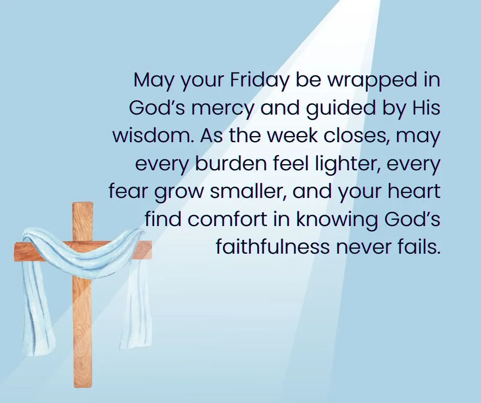 Faith-filled African American spiritual Friday blessing image highlighting God’s mercy, wisdom, and unfailing faithfulness