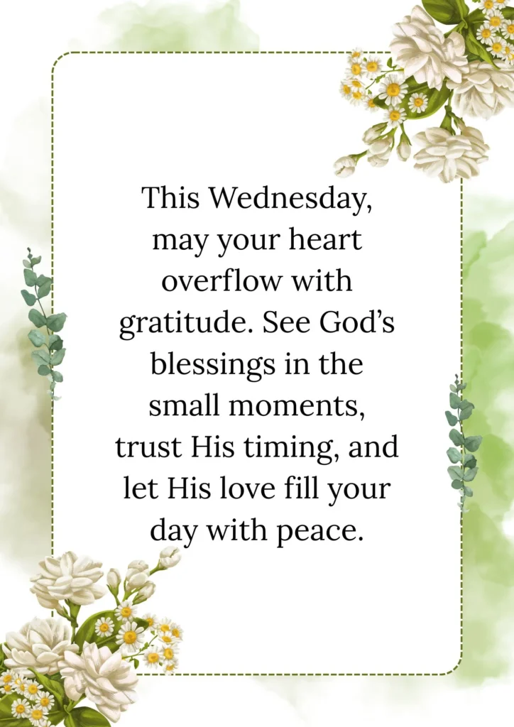 Good morning Wednesday blessings and prayers image to inspire peace, faith, and trust in God