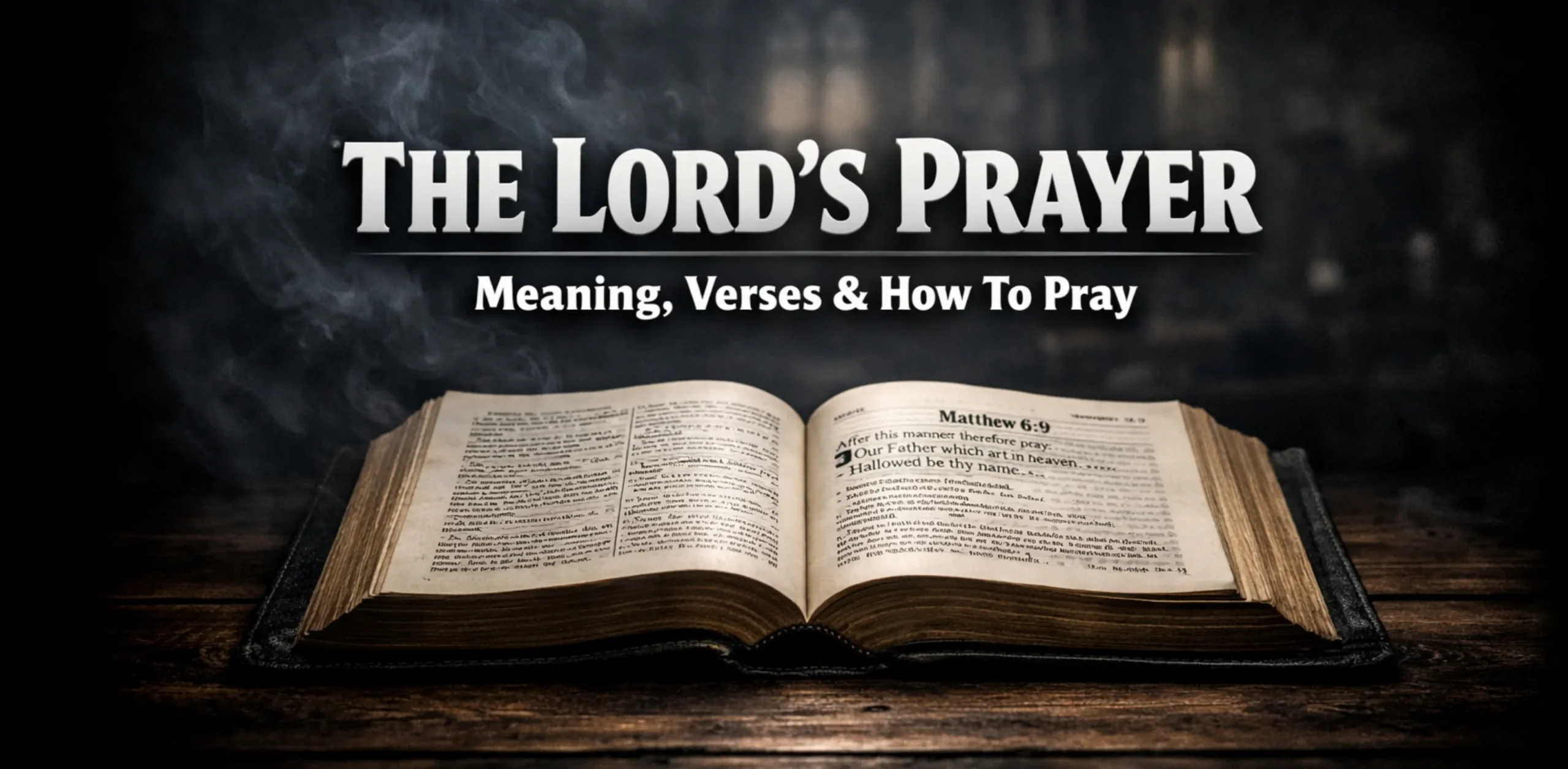The Lord's Prayer devotional illustration for daily prayer and reflection