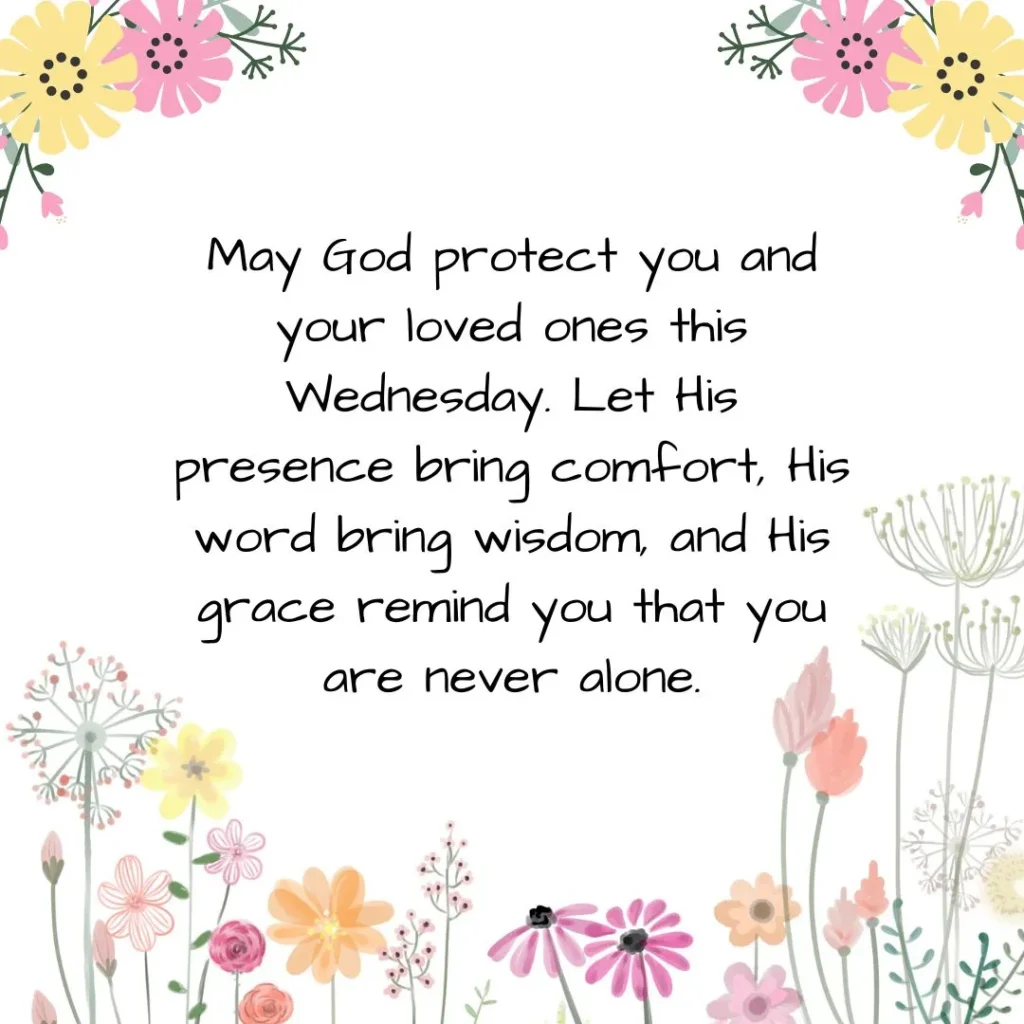 Wednesday blessings and prayers image with heartfelt message for renewed strength and God’s guidance