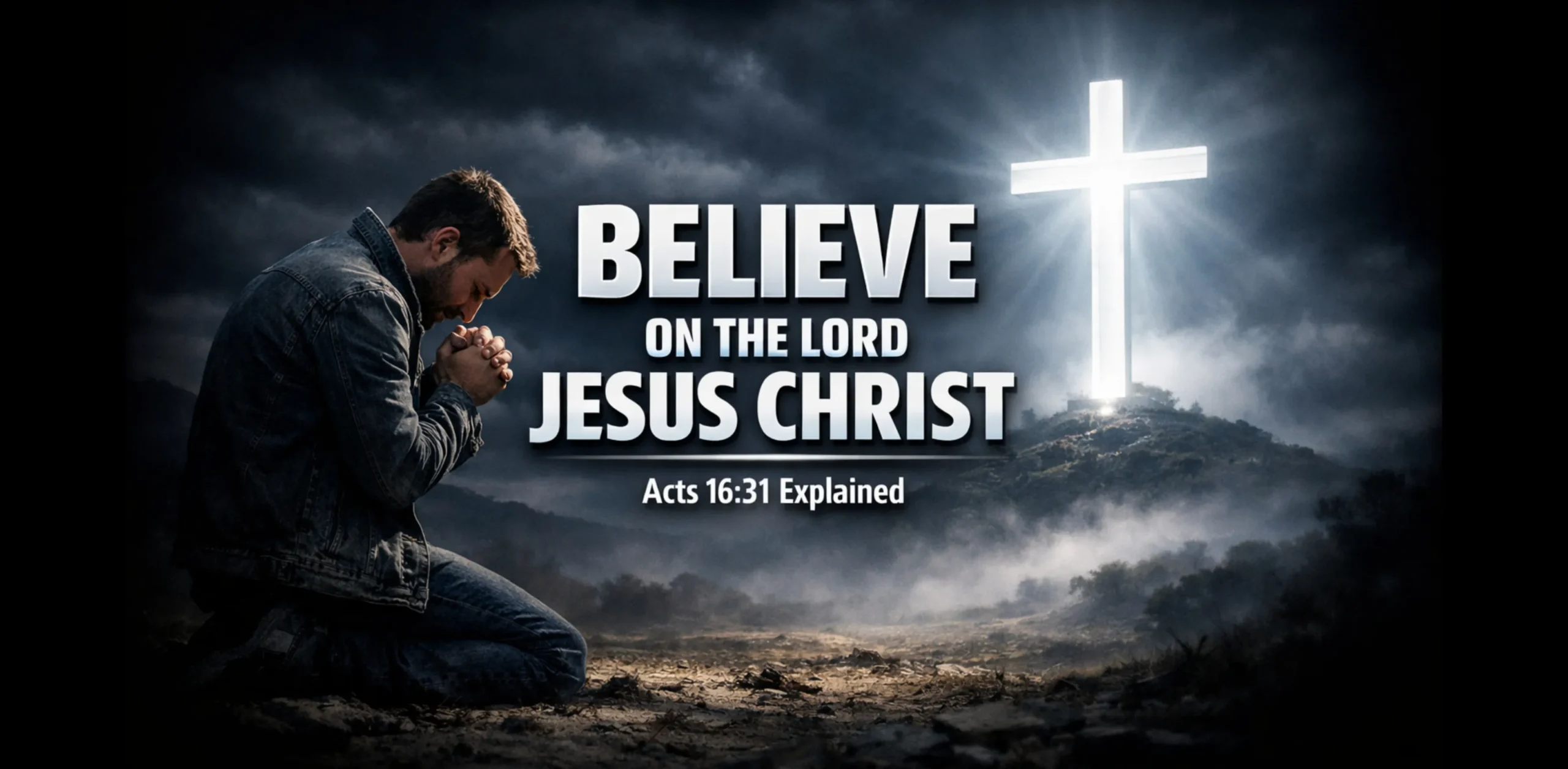Believe on the Lord Jesus Christ meaning with Bible verse Acts 16:31