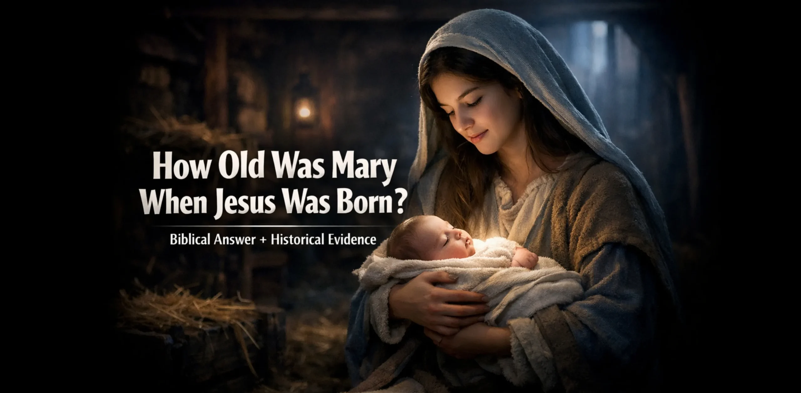 how old was mary when jesus was born young virgin mary holding baby jesus nativity scene