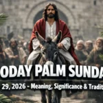 Is Today Palm Sunday? March 29, 2026 – Jesus triumphal entry with waving palm branches
