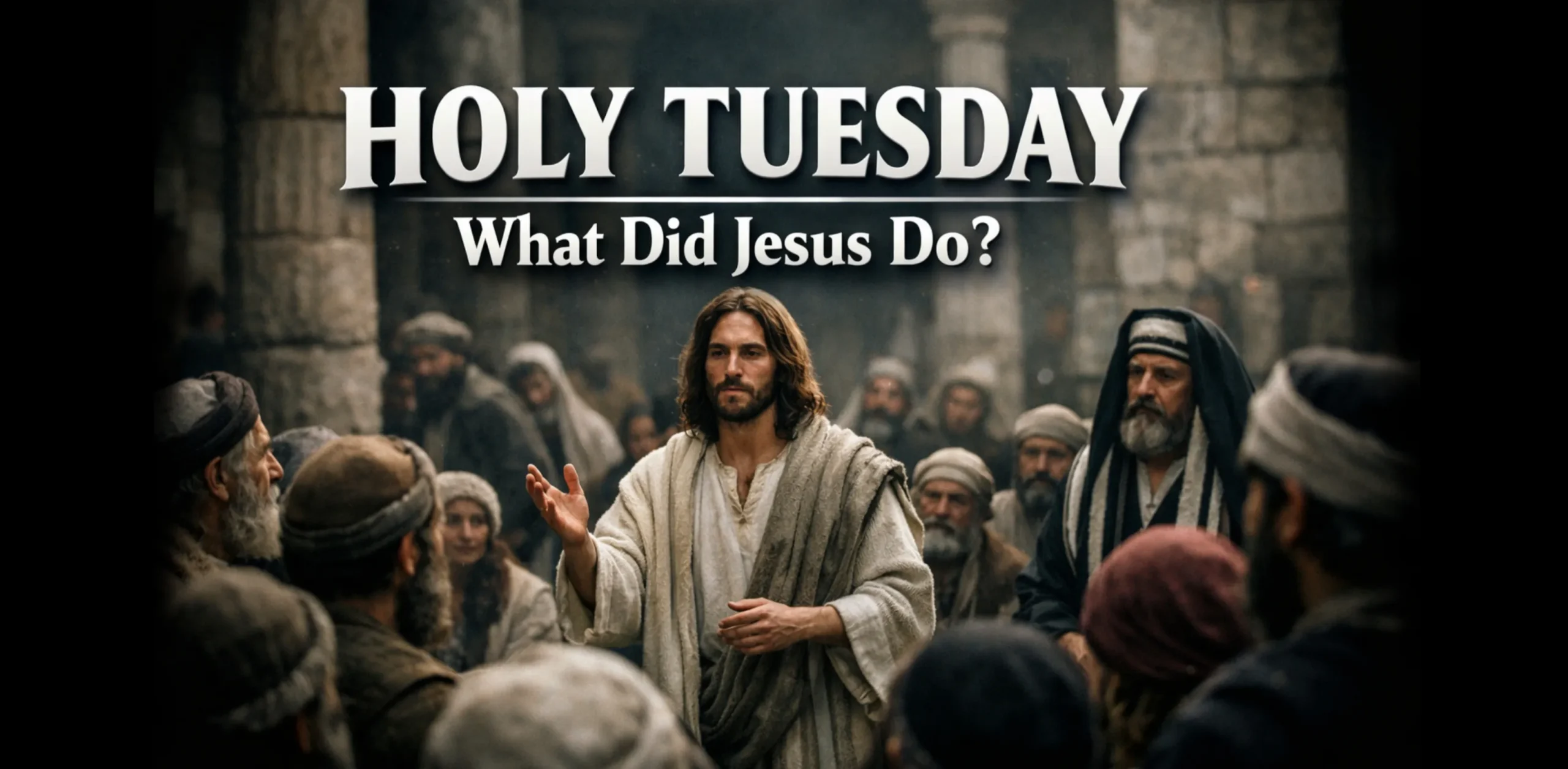 What Did Jesus Do on Holy Tuesday teaching in the temple during Holy Week