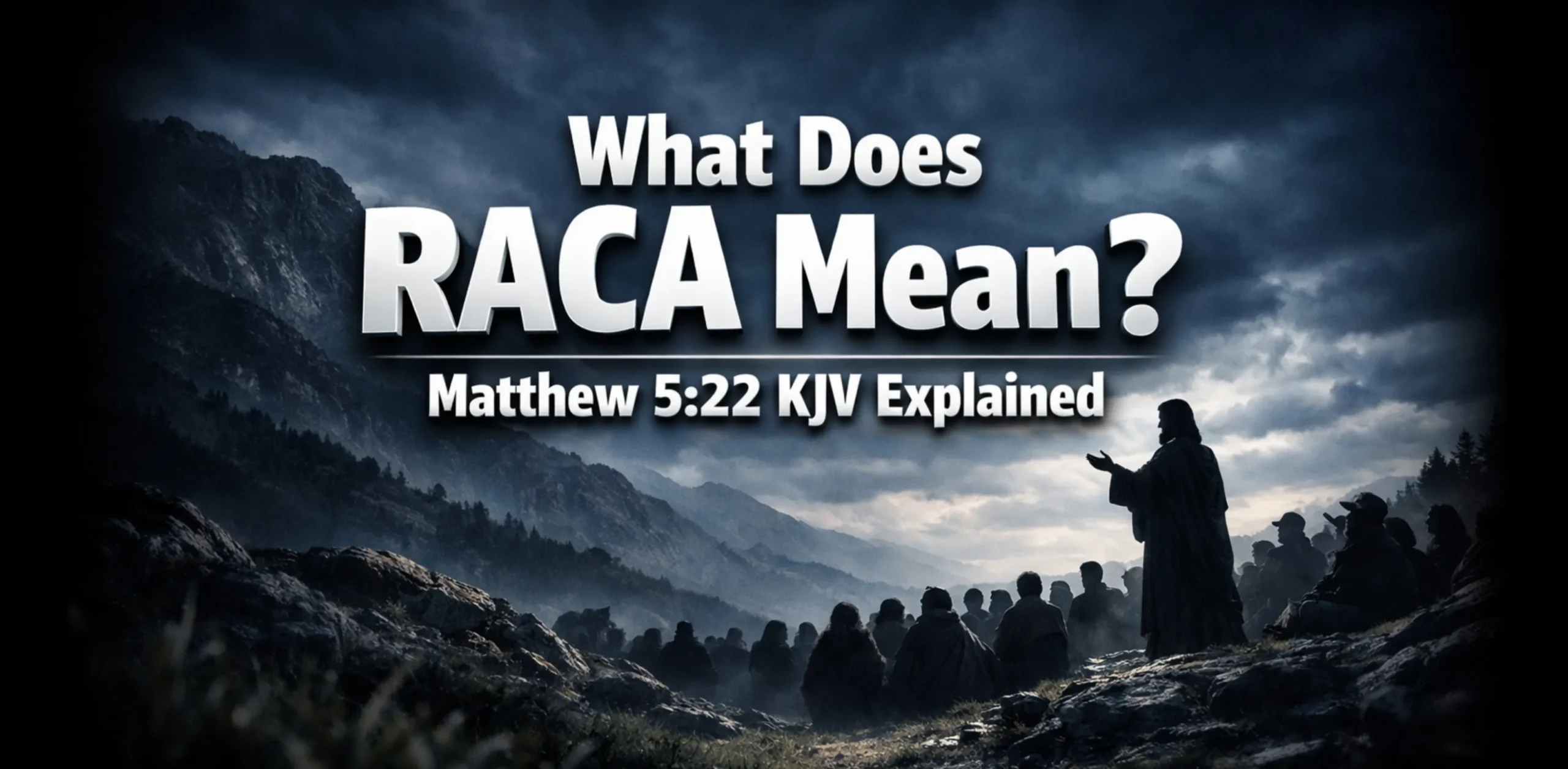 what does raca mean in the bible explained in matthew 5:22 kjv sermon on the mount teaching
