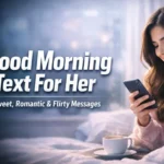 Good morning text for her romantic sweet flirty cute messages for WhatsApp and Instagram