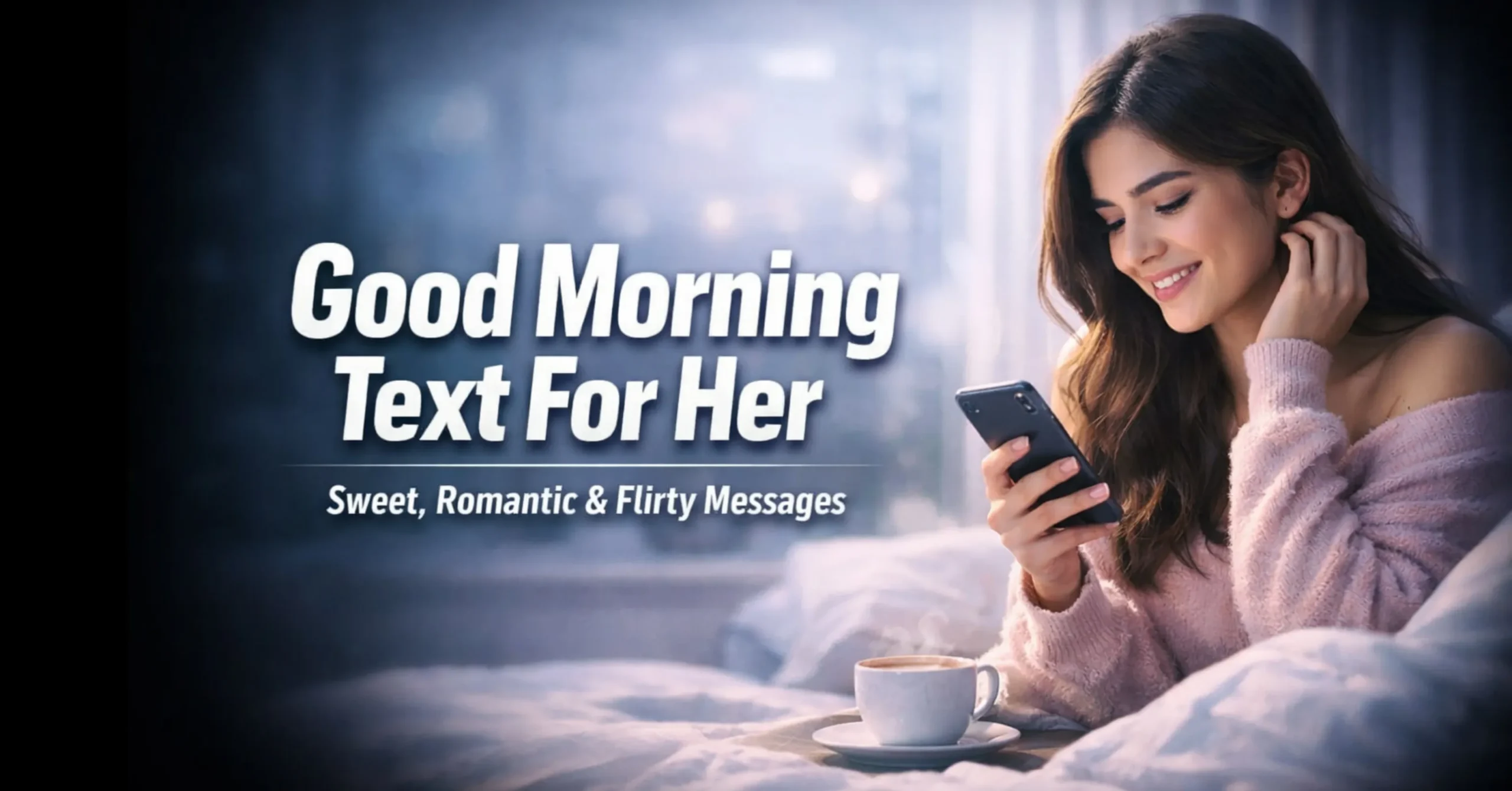Good morning text for her romantic sweet flirty cute messages for WhatsApp and Instagram
