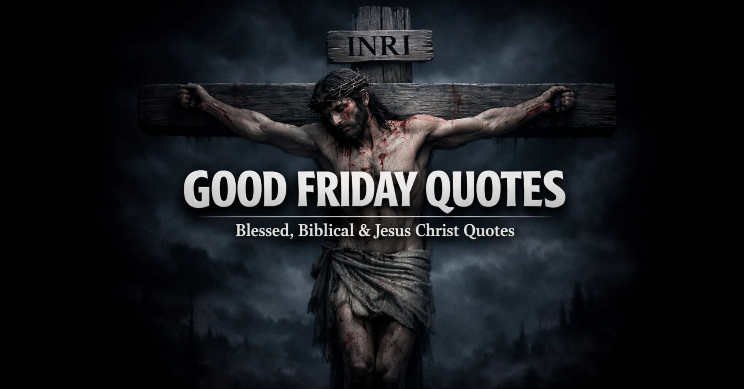 Good Friday quotes with Bible verses and blessed messages about Jesus Christ sacrifice