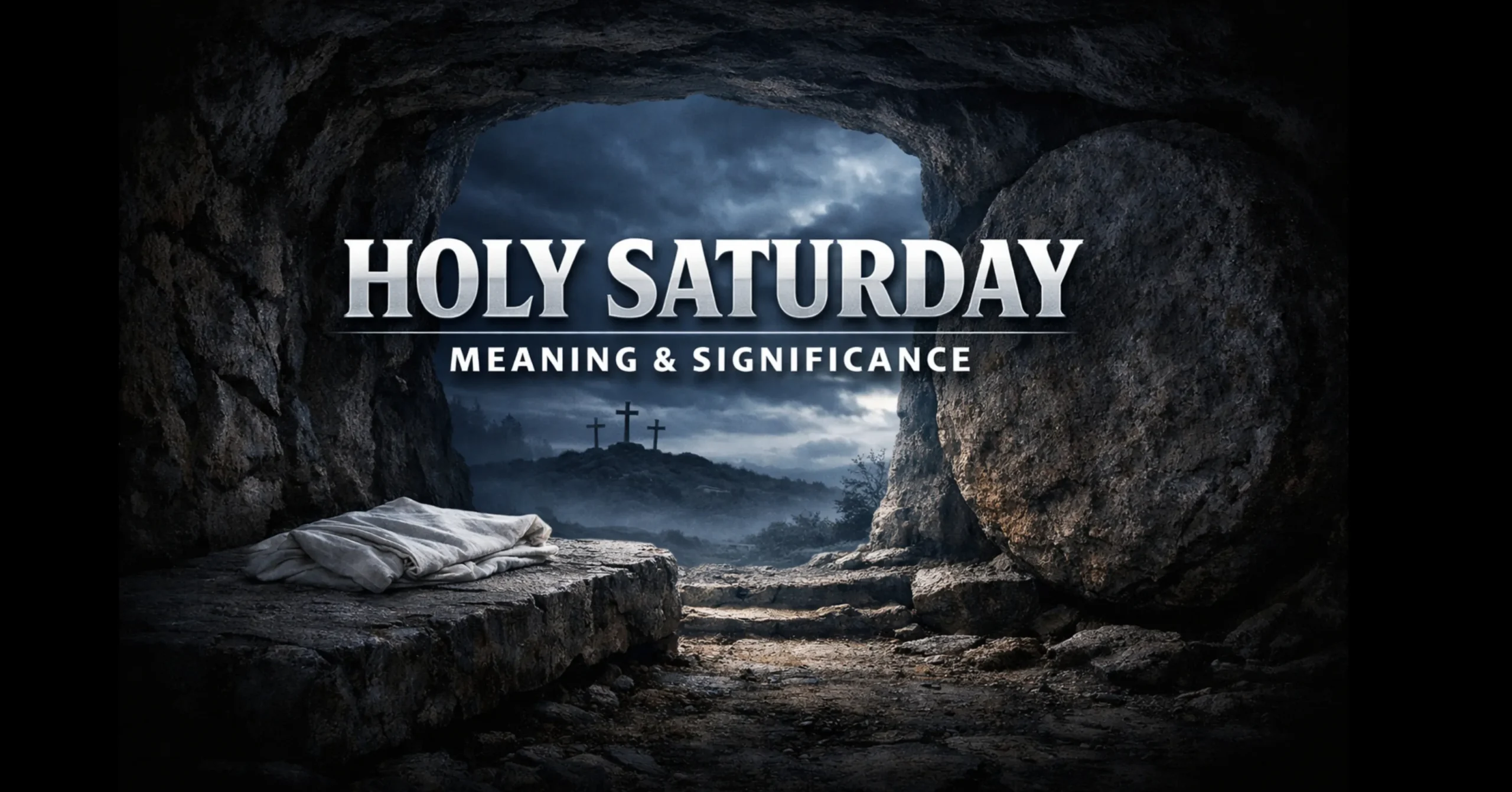 holy saturday meaning, jesus in the tomb silent day before resurrection