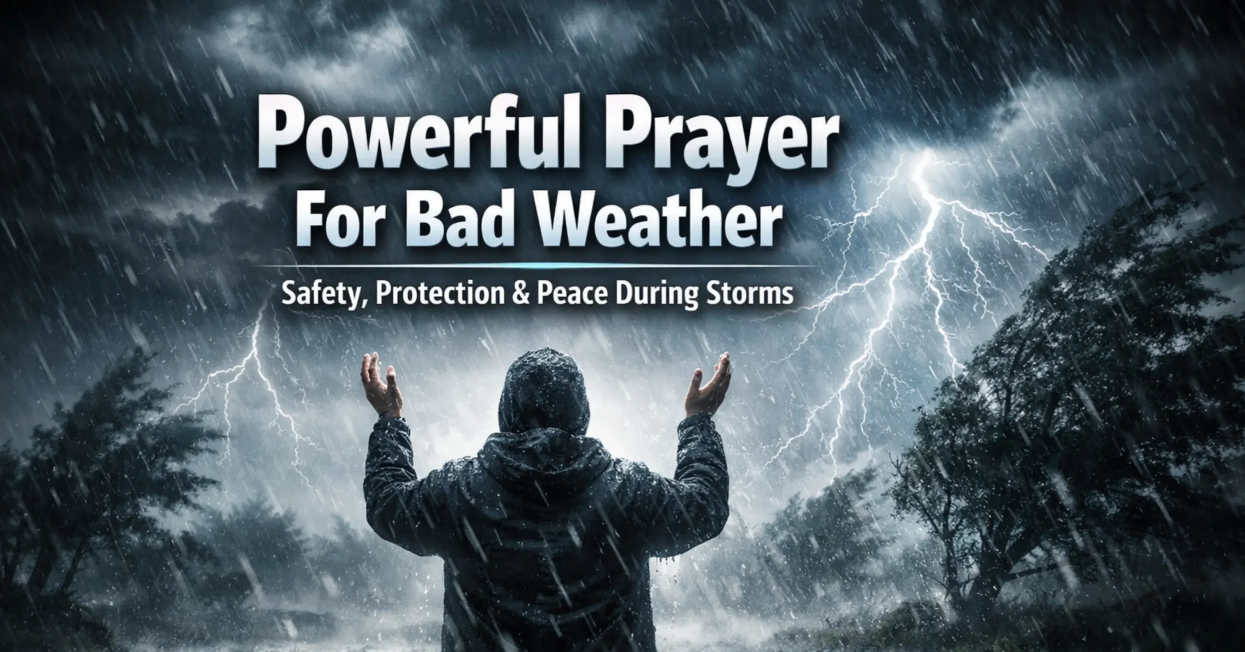 prayer for bad weather asking God for safety protection and peace during storms