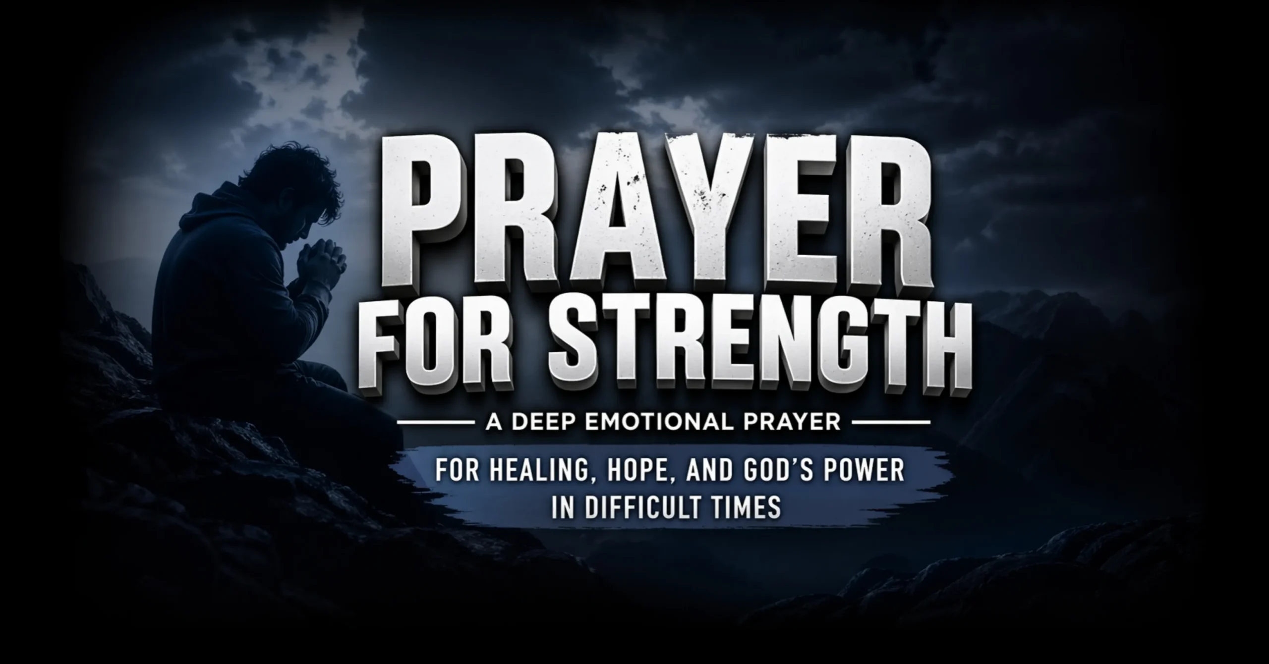 Prayer for strength and healing in difficult times with hope and faith in God