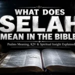 What does Selah mean in the Bible Psalms meaning reflection pause explanation