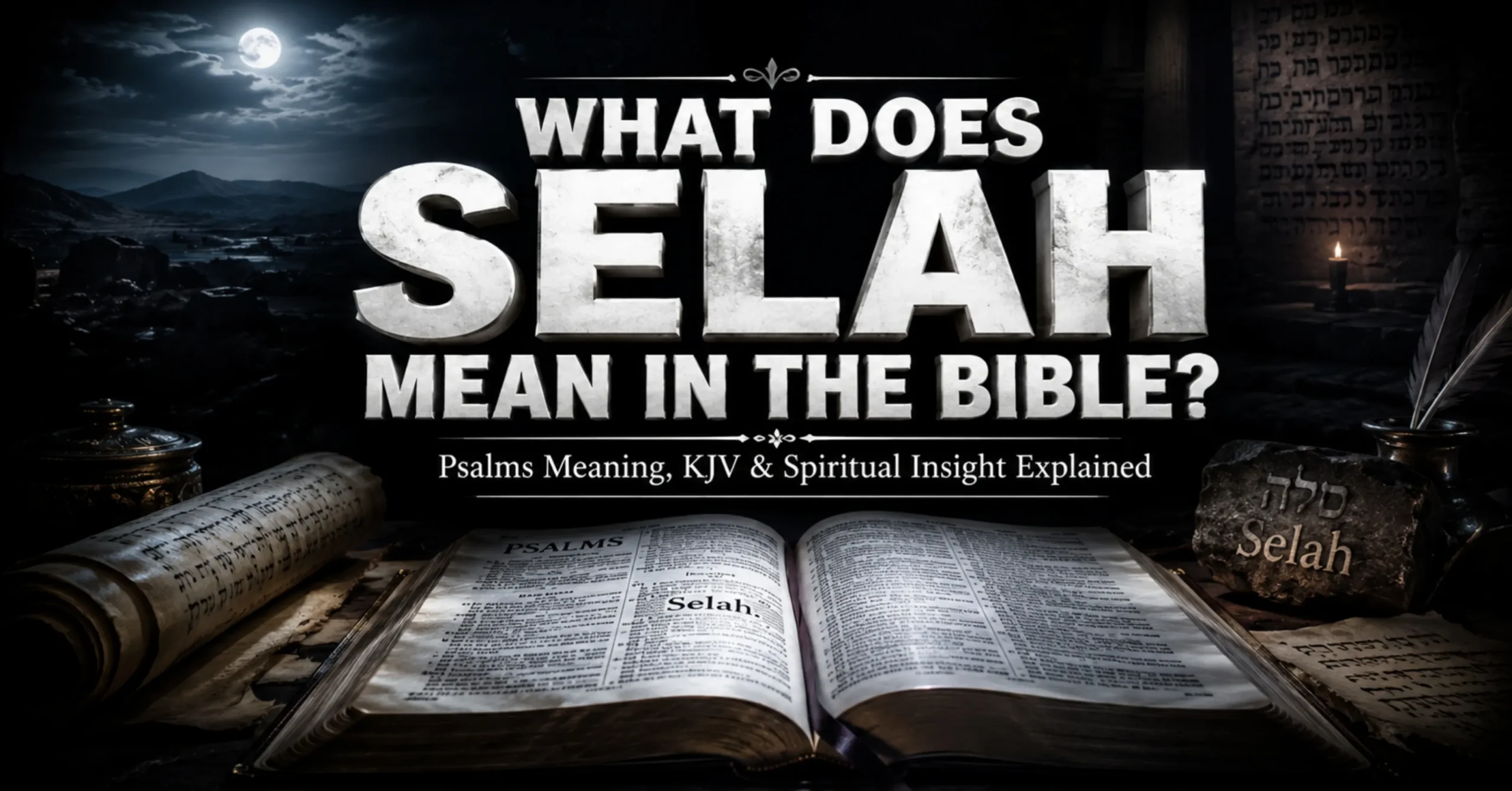 What does Selah mean in the Bible Psalms meaning reflection pause explanation