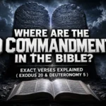 Where are the 10 commandments in the Bible Exodus 20 and Deuteronomy 5 location chart