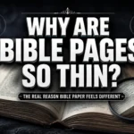 Why are Bible pages so thin explanation showing Bible paper texture and thin pages