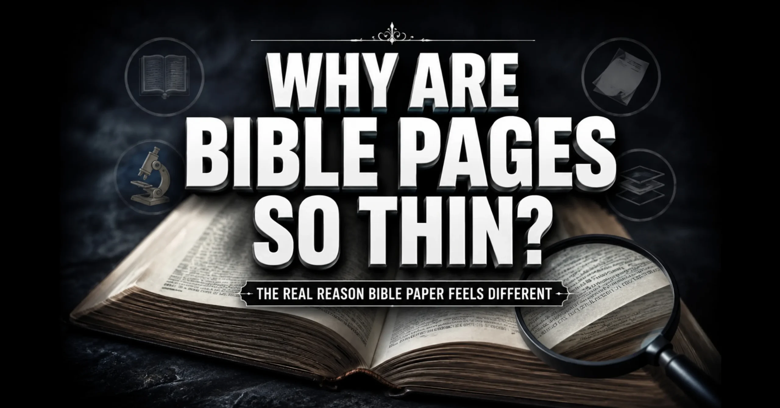 Why are Bible pages so thin explanation showing Bible paper texture and thin pages