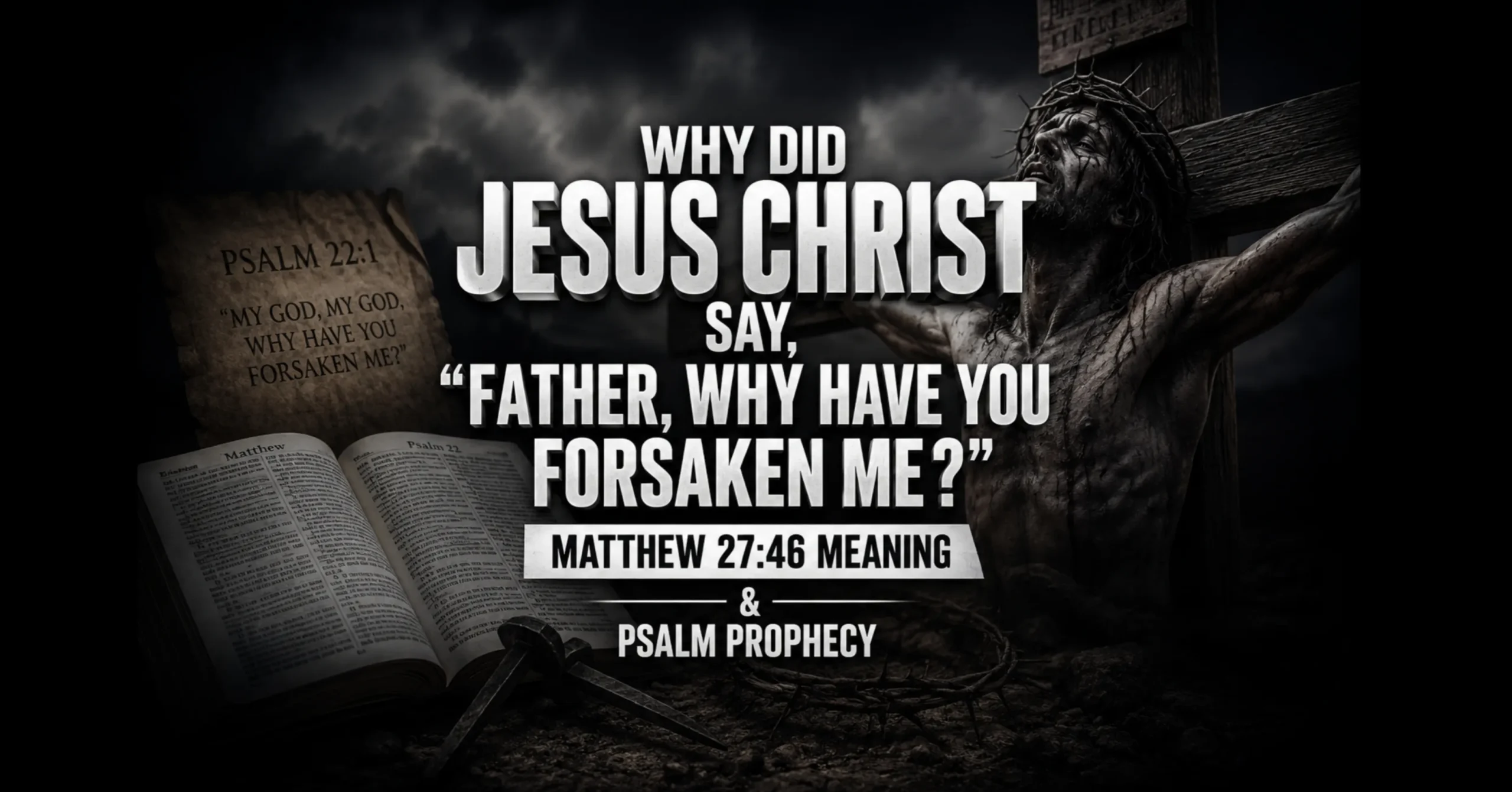 Why did Jesus Christ say father why have you forsaken me meaning Matthew 27:46 cross crucifixion