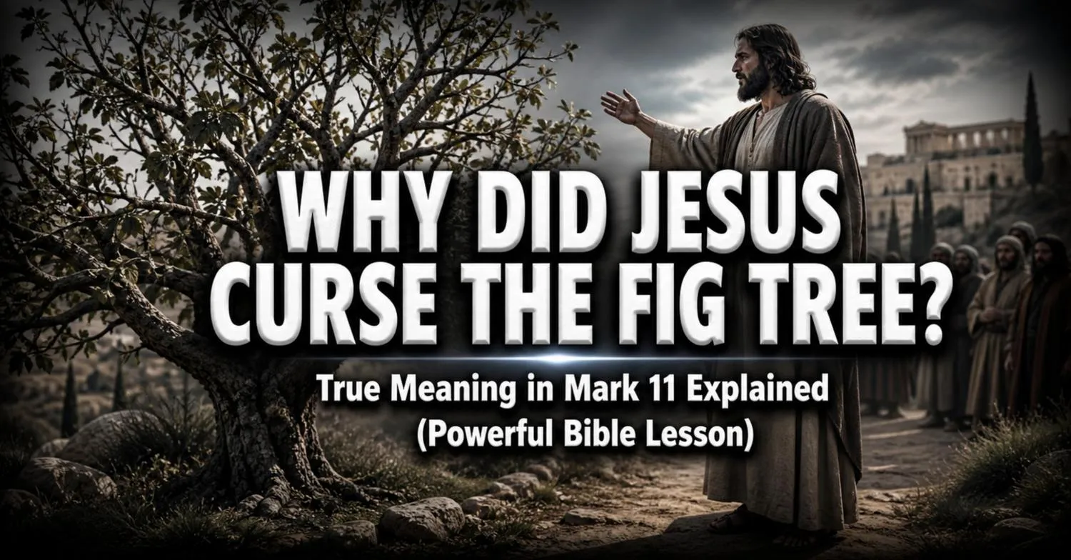 why did jesus curse the fig tree mark 11 meaning bible lesson spiritual symbolism