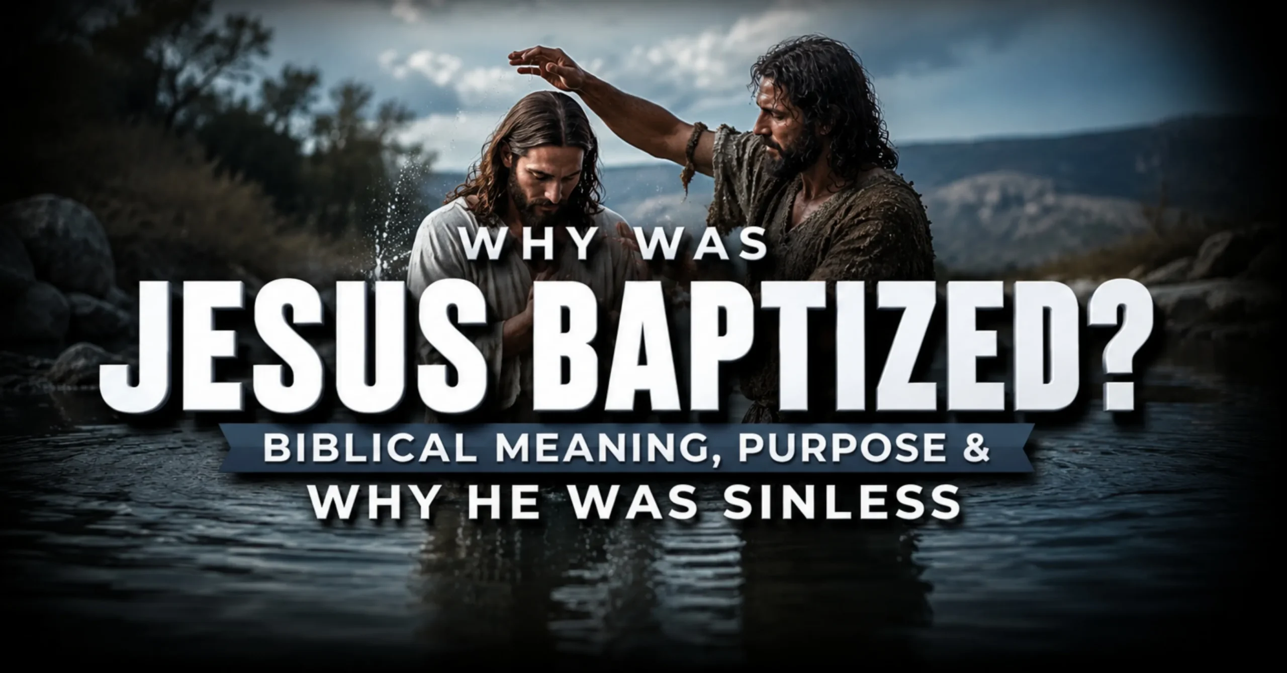 Why was Jesus baptized biblical meaning Jesus baptism by John the Baptist explanation