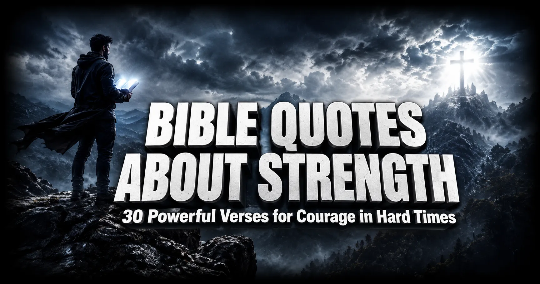 Bible quotes about strength with inspiring Bible verses for courage, faith, and hope in hard times