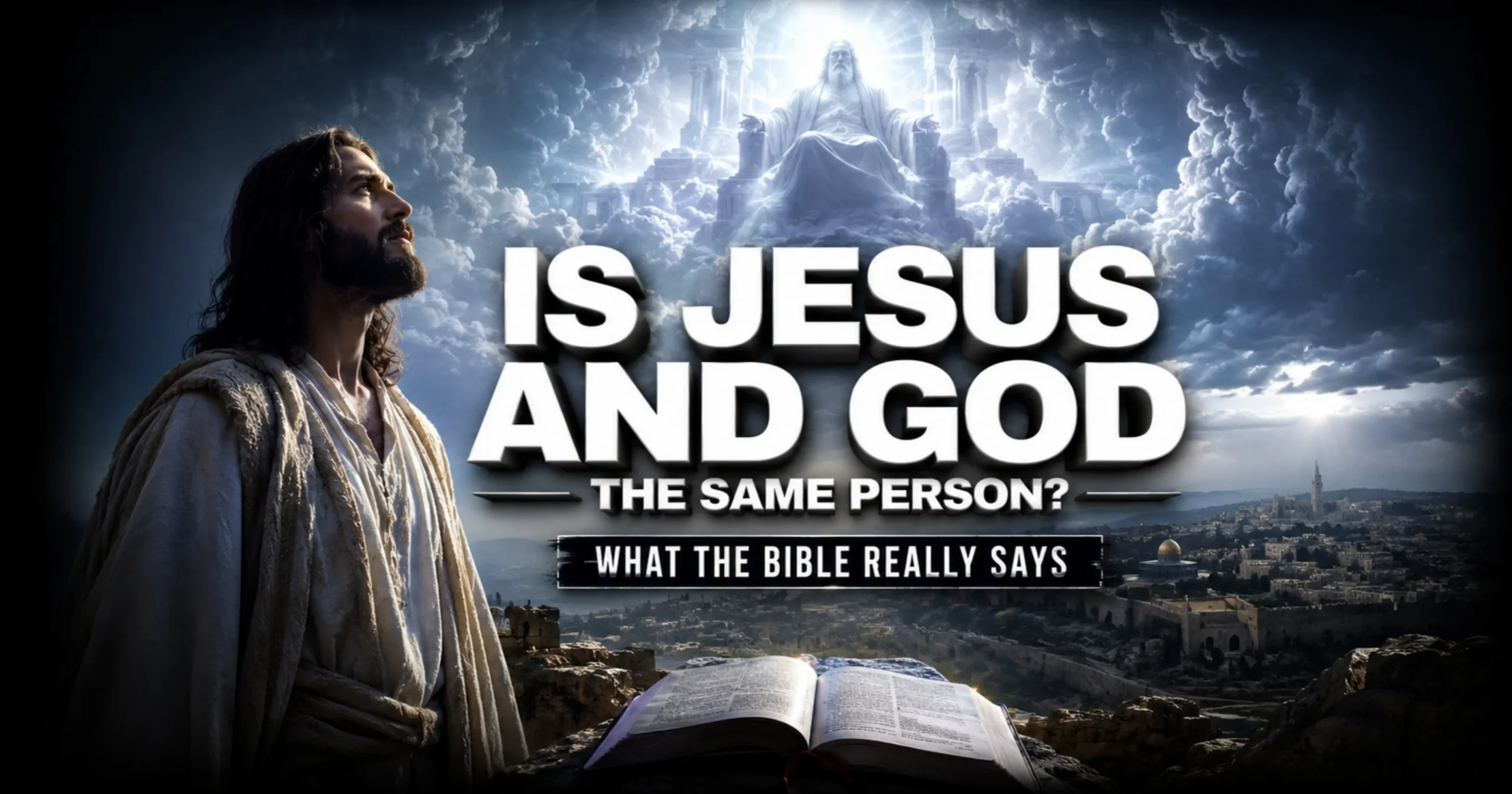 Is Jesus and God the same person Bible explanation Jesus God Father Holy Spirit Trinity Christian teaching