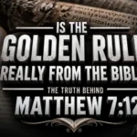 Is the Golden Rule from the Bible? Jesus teaching the Golden Rule in Matthew 7:12 during the Sermon on the Mount.